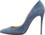 Christian Louboutin Pre-owned Suede heels Blue Dames - Thumbnail 1