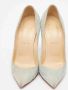 Christian Louboutin Pre-owned Suede heels Blue Dames - Thumbnail 1