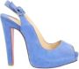 Christian Louboutin Pre-owned Suede heels Blue Dames - Thumbnail 1