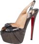 Christian Louboutin Pre-owned Suede heels Gray Dames - Thumbnail 1