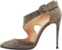 Christian Louboutin Pre-owned Suede heels Gray Dames - Thumbnail 1