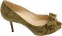 Christian Louboutin Pre-owned Suede heels Green Dames - Thumbnail 1