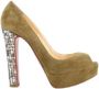 Christian Louboutin Pre-owned Suede heels Green Dames - Thumbnail 1