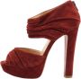 Christian Louboutin Pre-owned Suede heels Red Dames - Thumbnail 1