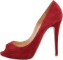 Christian Louboutin Pre-owned Suede heels Red Dames - Thumbnail 1