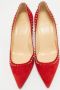 Christian Louboutin Pre-owned Suede heels Red Dames - Thumbnail 1