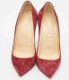 Christian Louboutin Pre-owned Suede heels Red Dames - Thumbnail 1