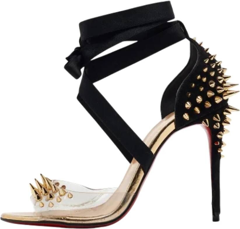 Christian Louboutin Pre-owned Suede sandals Black Dames