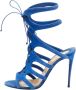 Christian Louboutin Pre-owned Suede sandals Blue Dames - Thumbnail 1