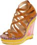 Christian Louboutin Pre-owned Suede sandals Brown Dames - Thumbnail 1