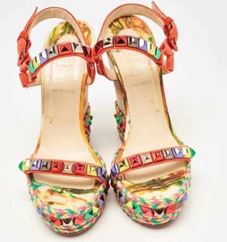 Christian Louboutin Pre-owned Suede sandals Multicolor Dames