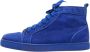 Christian Louboutin Pre-owned Suede sneakers Blue Heren - Thumbnail 1