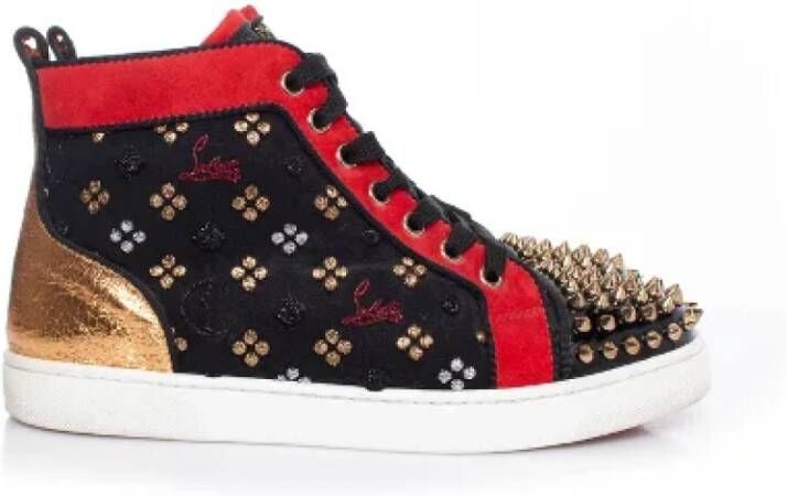 Christian Louboutin Pre-owned Suede sneakers Multicolor Dames