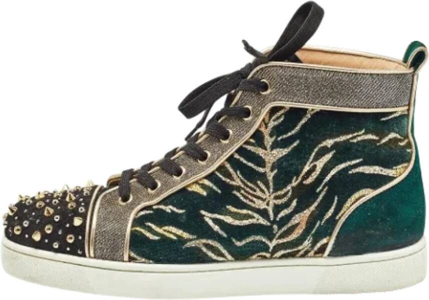 Christian Louboutin Pre-owned Suede sneakers Multicolor Heren