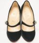 Christian Louboutin Pre-owned Velvet heels Black Dames - Thumbnail 1