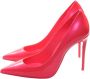 Christian Louboutin Sporty Kate Hot Pink High Heel Pumps Pink Dames - Thumbnail 1