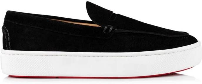 Christian Louboutin Stijlvolle hoge-platform mocassins Black Heren