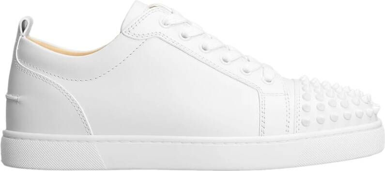 Christian Louboutin Witte kalfsleren sneakers gemaakt in Italië White Heren