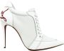 Christian Louboutin Witte Leren Lace-Up Pumps White Dames - Thumbnail 9