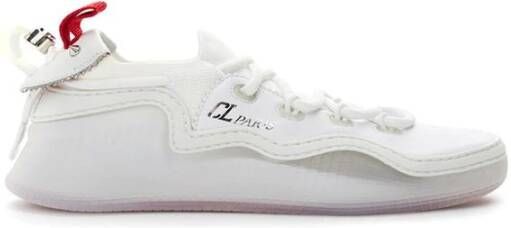 Christian Louboutin Witte Leren Sneaker White Dames