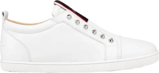 Christian Louboutin Witte Sneakers met f.a.v fique a vontade flat White Heren