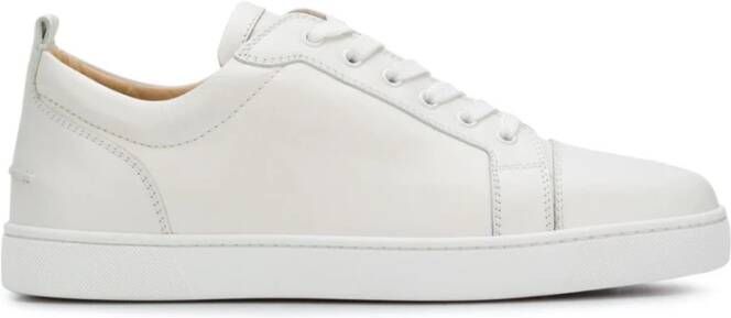 Christian Louboutin Witte Sneakers met Louis Junior Flat Stijl White Heren