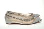 Christian Louboutin Zilveren Glitter Platte Puntige Schoen Gray Dames - Thumbnail 1