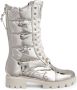 Christian Louboutin Zilveren Stud Enkellaarzen Grijs Aw22 Gray Dames - Thumbnail 1