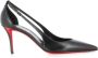 Christian Louboutin Zwarte Hak Uitgesneden Leren Pump Black Dames - Thumbnail 1