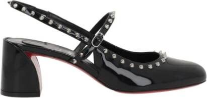 Christian Louboutin Zwarte Hakken Janispikes Patent Schoenen Black Dames