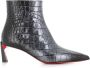 Christian Louboutin Zwarte leren enkellaarzen Black Dames - Thumbnail 1