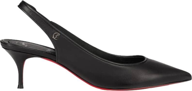 Christian Louboutin Zwarte Ovinesuède Hakken Gemaakt in Italië Black Dames