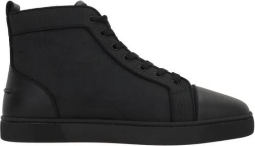 Christian Louboutin Zwarte Sneakers Hoge Top Louis Orlato Black Heren