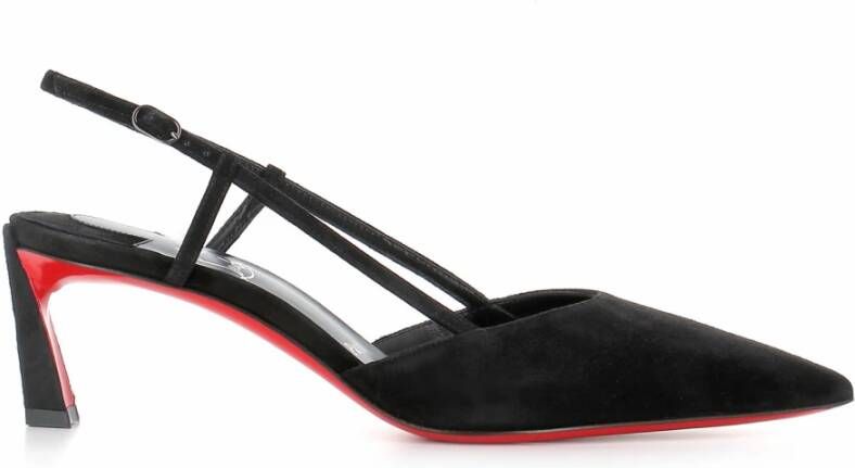 Christian Louboutin Zwarte Suède Décolleté Schoenen Black Dames