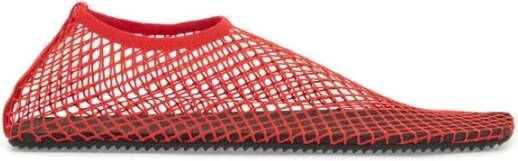 Christopher Esber Mesh Ballet Flats met Square Toe Red Dames