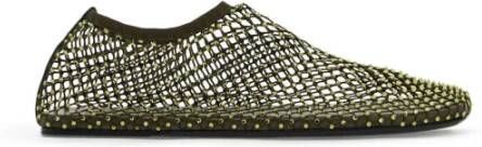 Christopher Esber Mesh Kristal Ballerina Flats Green Dames