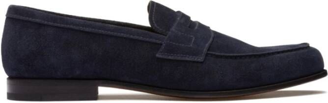 Church's Blauwe Mocassins voor Mannen Blue Heren