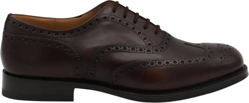 Church's Bruin Leren Veterschoenen Black Heren