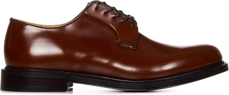 Church's Bruin Leren Veterschoenen Derby Brown Heren