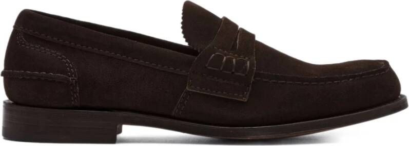 Church's Bruine Suède Penny Loafer Schoenen Brown Heren