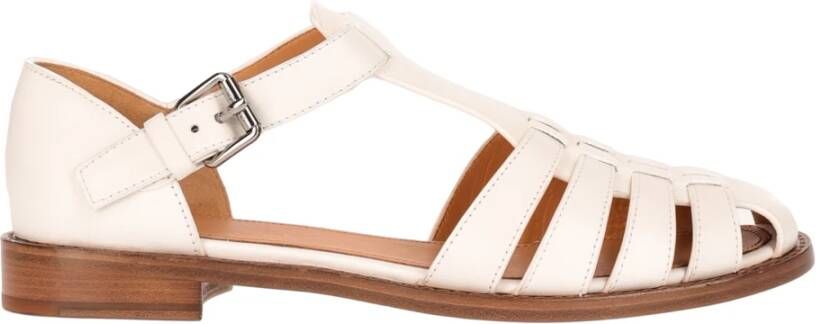 Church's Flat Sandals White Dames