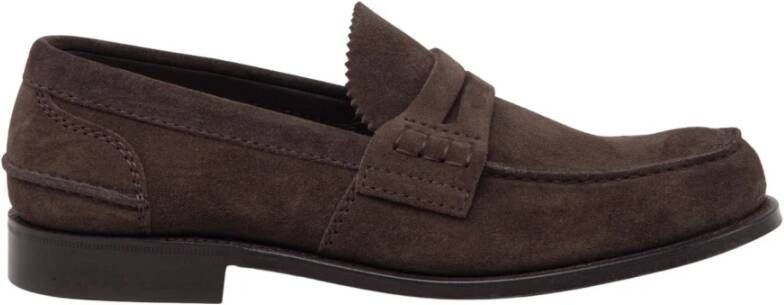 Church's Klassieke Suede Penny Loafer Brown Heren