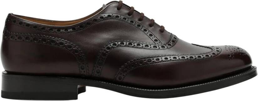 Church's Lage Veterschoenen van Leer Black Heren