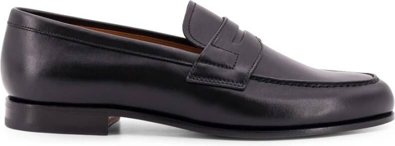 Church's Leren Loafer met Bedrukt Logo Black Heren