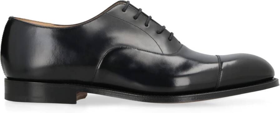 Church's Leren Veterschoenen Ronde Neus Black Heren