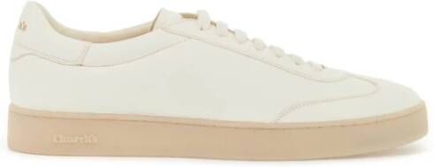 Church's Minimalistisch Design Leren Sneakers White Heren