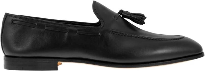 Church's Moderne Tubular Loafer met Kwastjes en Smalle Neus Black Heren