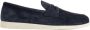 Church's Navy Blauw Suède Saddle Loafers Blue Heren - Thumbnail 1