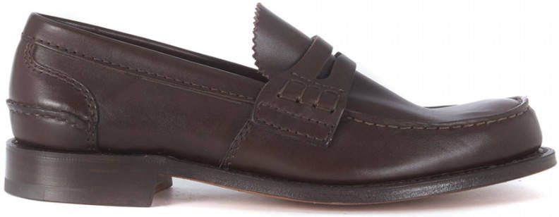 Church's Zwarte Leren Loafer met Versterkendeaad Mod. Pembrey Black Heren