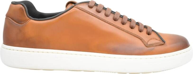 Church's Walnut Boland Lage Veterschoenen van Leer Orange Heren